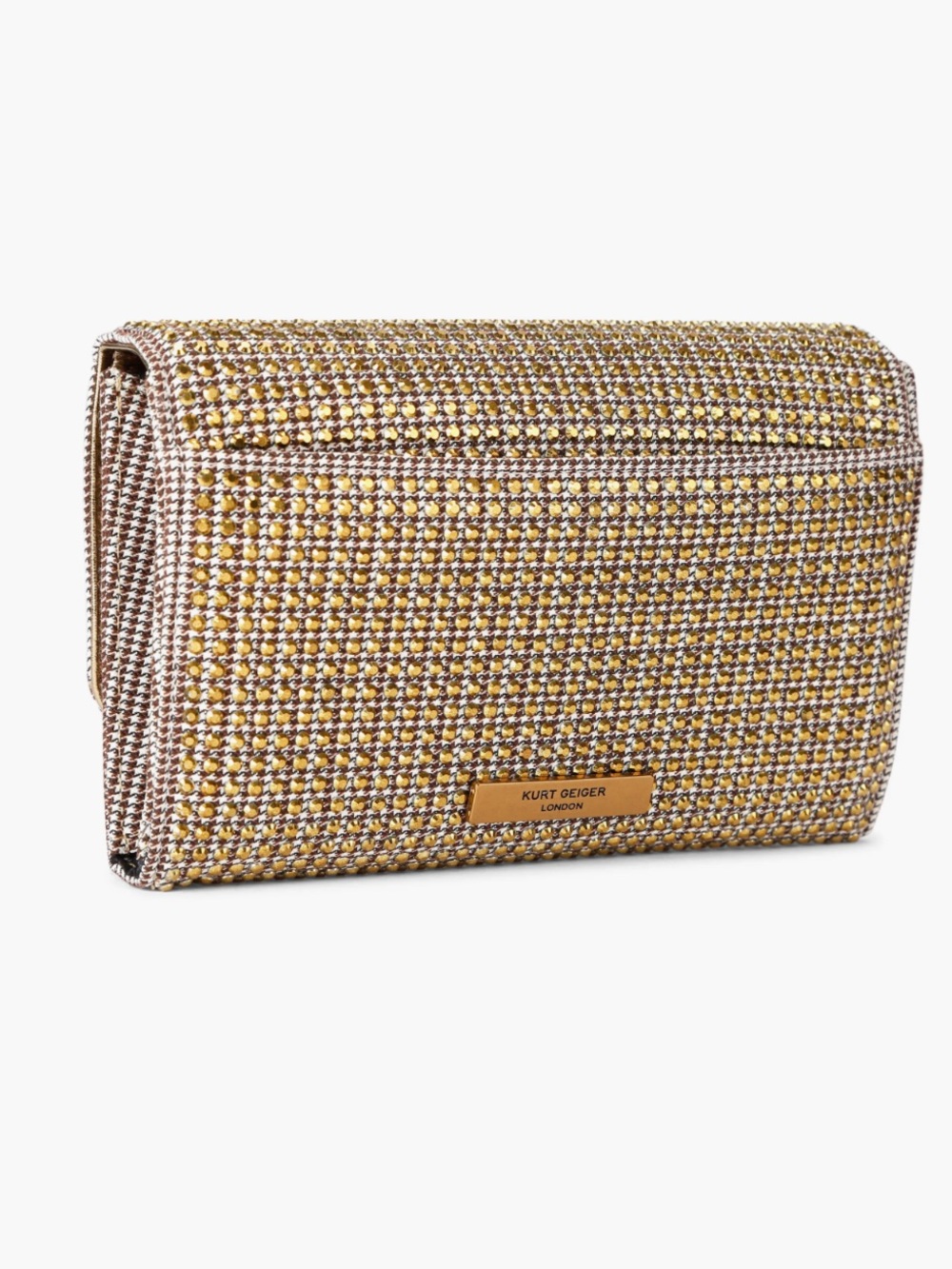Kurt Geiger Kensington Beige Crystal Cross Body Bag  new/ dust bag - Picture 5 of 16